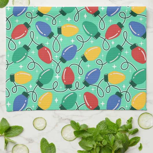 Merry & Bright Lights Theedoek (Gevouwen)