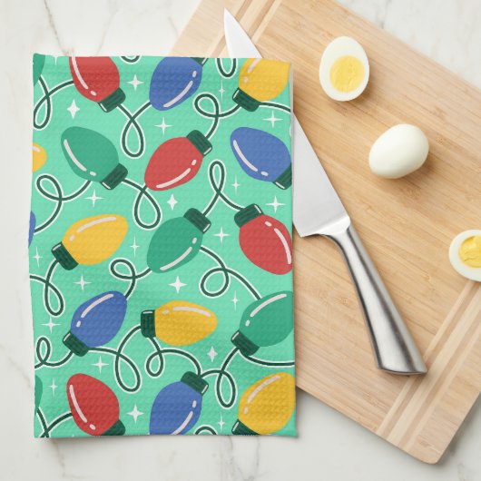 Merry & Bright Lights Theedoek (Quarter Fold)