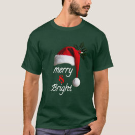 Merry & Bright Mannen T-shirt Stijlvolle vakantie 