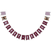 Merry + Bright Marquee Bunting Banner - Rood (Alle)