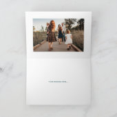 Merry + Bright Marquee Wenskaart - Blauwgroen (Binnen)