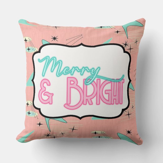 Merry & Bright MCM Kussen (Voorkant)
