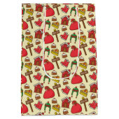 Merry & Bright Medium Cadeauzakje (Achterkant)