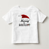 Merry & Bright met Kerstmis met Kerstmis met Kerst Kinder Shirts (Voorkant)