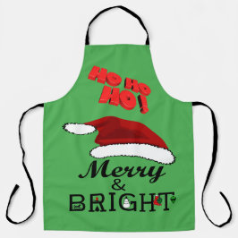 Merry & Bright met Kerstmis met Kerstmis met Kerst Schort