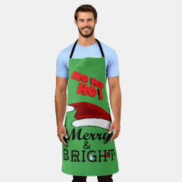 Merry & Bright met Kerstmis met Kerstmis met Kerst Schort