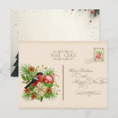 Merry & Bright Minimal Christmas Post Card Briefkaart (Voorkant / Achterkant)