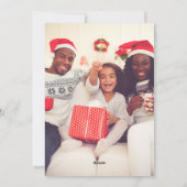 Merry & Bright Minimalist Boho Tan Christmas Schat Feestdagenkaart (Achterkant)