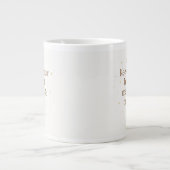 Merry & Bright | Minimalist Christmas Quote mug Grote Koffiekop (Voorkant)
