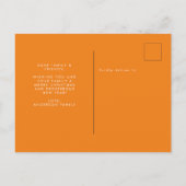 Merry & Bright Minimalistisch Geel Kerstfeest Briefkaart (Achterkant)