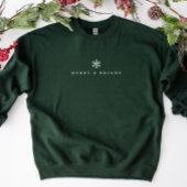 Merry & Bright minimalistisch kerstoverhemd Trui