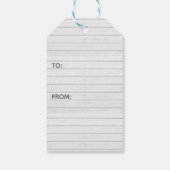 Merry Bright Modern Calligraphy Red Bokeh Cadeaulabel (Achterkant)