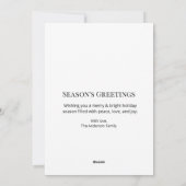 Merry & Bright Modern Christmas Tree Flat Holiday Feestdagenkaart (Achterkant)