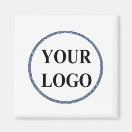 Merry Bright Modern Cute Kerstfeestdag Logo Magneet