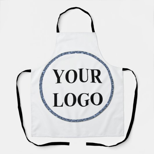 Merry Bright Modern Cute Kerstfeestdag Logo Schort (Voorkant)