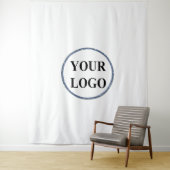 Merry Bright Modern Cute Kerstfeestdag Logo Wandkleed (In situ)