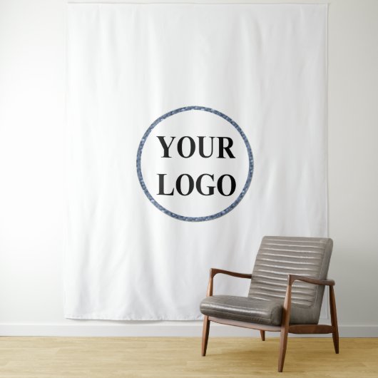 Merry Bright Modern Cute Kerstfeestdag Logo Wandkleed (In situ)