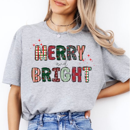 Merry&Bright Modern Familie Schattigee Kerstvrouwe T-shirt