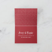 Merry & Bright modern, minimale fotokerst Feestdagen Kaart (Binnen)