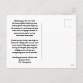 Merry & Bright Modern Type Mix Holiday Briefkaart (Achterkant)