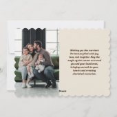 Merry & Bright Modern Type Mix Vakantie Kaart (Achterkant)