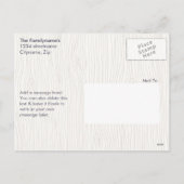 Merry & Bright Modern Woodland Holiday Briefkaart (Achterkant)