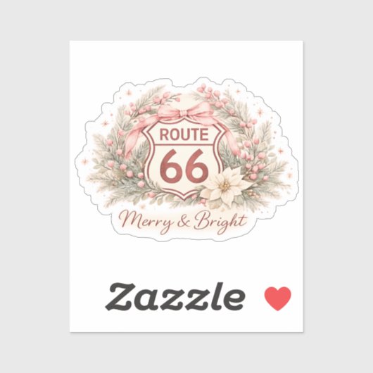 Merry & Bright Mother Road Charme Sticker (Vel)
