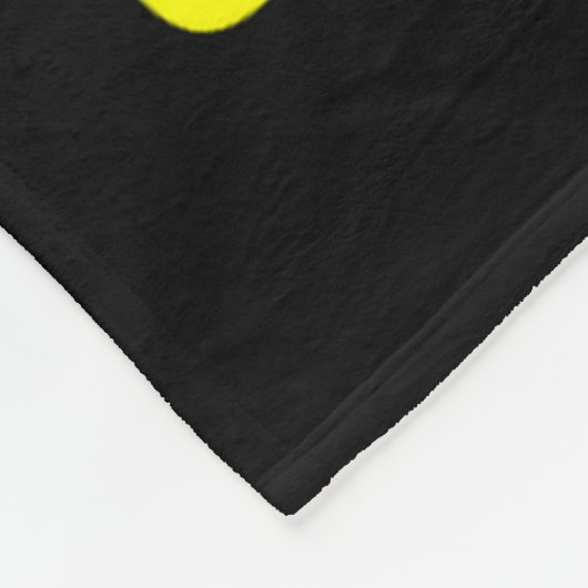 Merry Bright Navy Blue Yellow Gift  Fleece Deken (Hoek)