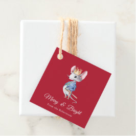 Merry & Bright Nutcracker Mouse Christmas Bedankjes Labels