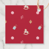 Merry & Bright Nutcracker Mouse Christmas Bedankjes Labels (Achterkant)