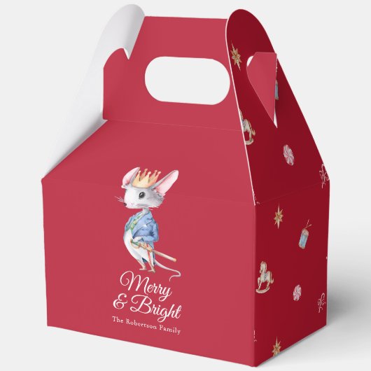 Merry & Bright Nutcracker Mouse Favor Box Bedankdoosjes (Achterkant)