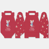 Merry & Bright Nutcracker Mouse Favor Box Bedankdoosjes (Ongevouwen)