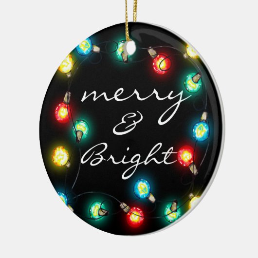 Merry & Bright Ornament - Kerstverlichting Decor (Links)