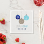 Merry & Bright Ornamenten Holiday Kerstmis Napkins Servetten (Insitu)
