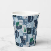 Merry & Bright Papieren Bekers (Achterkant)