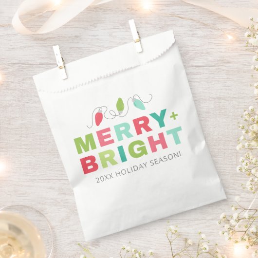 Merry + Bright Pastel Lights Christmas Favoriete B Bedankzakje (Geknipt)