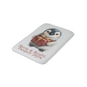 Merry & Bright Penguin Christmas Badmat (Gekanteld)