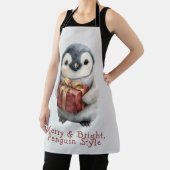 Merry & Bright Penguin Christmas Schort (Insitu)
