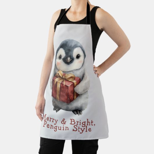 Merry & Bright Penguin Christmas Schort (Insitu)