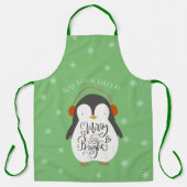 Merry Bright Penguin Whimsical Schort (Voorkant)
