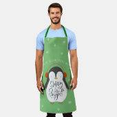 Merry Bright Penguin Whimsical Schort (Gedragen)