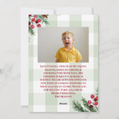 Merry & Bright Photo Christmas Holiday Kaart (Achterkant)