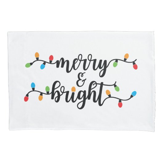 Merry & Bright Pillowcase Kussensloop (Voorkant)