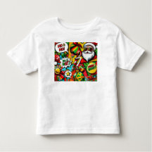 Merry & Bright Pop Art – Bold Christmas T-Shirt