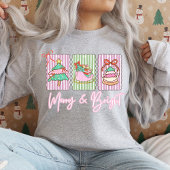 Merry & Bright Preppy Christmas Trui