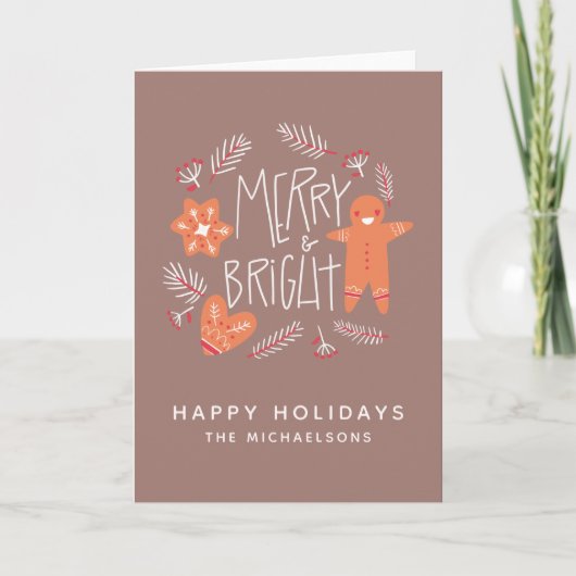 Merry & Bright | PRETTIGE FEESTDAGEN Kaart (Voorkant)