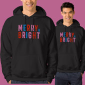 Merry & Bright, prettige kerst Hoodie
