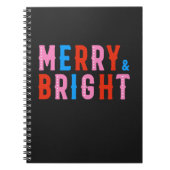 Merry & Bright, prettige kerst Notitieboek (Voorkant)