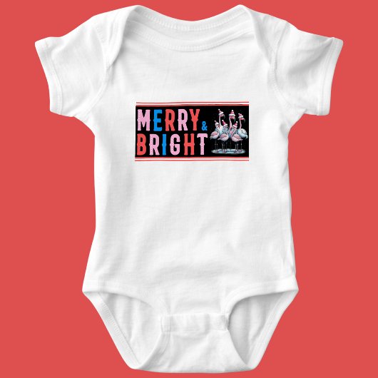 Merry & Bright, prettige kerst Romper