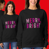 Merry & Bright, prettige kerst Trui